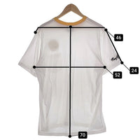 CORE FIGHTER コアファイター プリント 袖刺繡 ポケットTシャツ トリム ホワイト イエロー Size XL 福生店