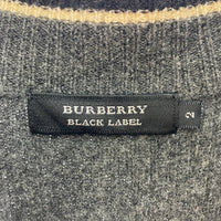 BURBERRY BLACK LABEL バーバリーブラックレーベル ジップアップ ニットブルゾン 中綿入り グレー 2 瑞穂店
