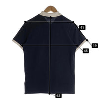 MONCLER モンクレール MAGLIA POLO ポロシャツ 半袖 鹿の子 ネイビー ホワイト Size S 福生店