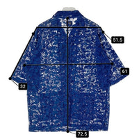 Needles ニードルズ MR252 Cabana Shirt Lace Cloth カバナシャツ レース生地 ブルー sizeL 瑞穂店