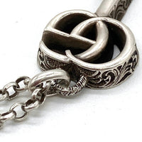 GUCCI グッチ ダブルGキー アラベスク ネックレス ag925 シルバー 瑞穂店