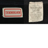 TENDERLOIN テンダーロイン T-PARKA 後付け プルオーバースウェットパーカー ブラック ラグランスリーブ フェルトワッペン Size L 福生店