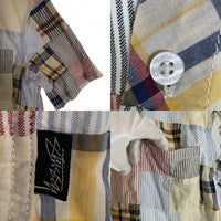 00's STUSSY ステューシー 半袖 ボタンダウンシャツ マルチカラー Size M 福生店