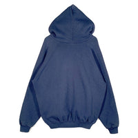 90's adidas アディダス トレフォイルロゴ刺繡 プルオーバースウェットパーカー ネイビー 万国旗タグ USA製 Size L 福生店