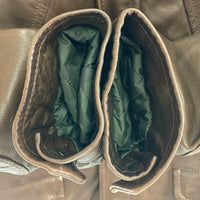 Salvatore Ferragamo サルヴァトーレフェラガモ リアルレザー ショルダーパッチ エルボーパッチ レザーコート ブラウン size48 瑞穂店