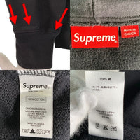 SUPREME シュプリーム 14SS ANTI HERO アンタイヒーロー Zip-Up Sweatshirts ジップアップ スウェットパーカー ブラック バックプリント Size L 福生店