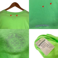 Chrome Hearts クロムハーツ POCKET L/S TEE ポケット ロングスリーブTシャツ フレイムプリント ライムグリーン Size XL 福生店