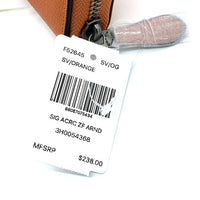 COACH コーチ F52645 ラウンドファスナーレザーウォレット オレンジ 福生店