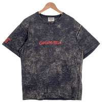 CAPTAINS HELM キャプテンズヘルム ロゴプリント 半袖 Tシャツ ブリーチ加工 ブラック Size L 福生店