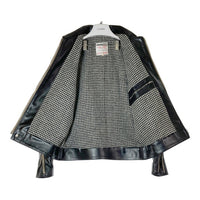 Lewis Leathers ルイスレザー 60T Tight Fit Corsair タイトフィット コルセア 千鳥格子裏地 ベージュジップテープ リアルハイド レザージャケット ブラック size42 瑞穂店