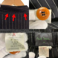 Paul Smith ポールスミス ウォバッシュストライプ コットン セットアップ ジャケット パンツ ブラック Size M 福生店