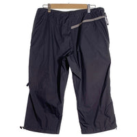 00's NIKE ナイキ ポリエステル リップストップ クロップドパンツ チャコールグレー ウエスト裾ドローコード Size 34 福生店
