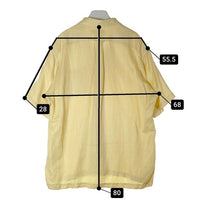 Polo Ralph Lauren ラルフローレン CALDWELL シルクリネン 開襟 オープンカラーシャツ 無地 イエロー sizeL 瑞穂店