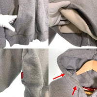 SUPREME シュプリーム 24FW Arc Thermal Zip Up Hooded Sweatshirt アーク サーマル ジップアップ フーディー パーカー グレー Size S 福生店