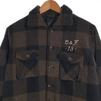CLUCT クラクト バッファローチェック ウールシャツジャケット 中綿 ブラウン ブラック Size M 福生店