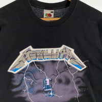 00`s METALLICA メタリカ RIDE THE LIGHTNING 半袖 Tシャツ ブラック FRUIT OF THE LOOMタグ Size L 福生店