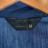 70's~ JC Penney ジェイシーペニー ドリズラージャケット スウィングトップ ネイビー アルミTALON Size M 福生店