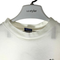 STUSSY ステューシー 紺タグ USA製 シャドーマン ジャズマン 前後プリント シングルステッチ Tシャツ ホワイト sizeM★汗ジミあり 瑞穂店