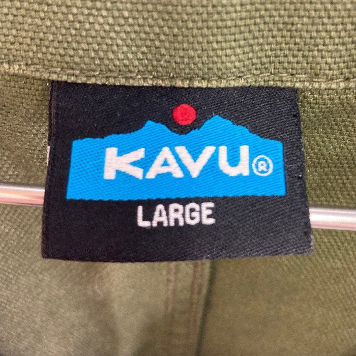 KAVU カブー ノーカラーカバーオール カーキ sizeL 瑞穂店 KAVU カブー ノーカラーカバーオール カーキ sizeL 瑞穂店