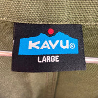 KAVU カブー ノーカラーカバーオール カーキ sizeL 瑞穂店