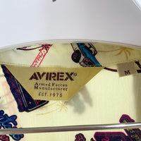 AVIREX アヴィレックス AVIATOR'S DINER ALOHA アロハシャツ クリーム sizeM 瑞穂店