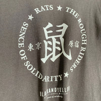 RATS ラッツ 鼠TEE プリント 刺繡 Tシャツ アッシュグレー 24RT-0503 Size L 福生店