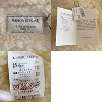 MAISON KITSUNE メゾンキツネ Corduroy Trucker Jacket コーデュロイ トラッカージャケット ボア クリーム KML-1553-B Size L 福生店