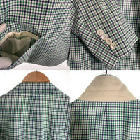 Brooks Brothers ブルックスブラザーズ コットン ギンガムチェック 3B テーラードジャケット グリーン Size 44R 福生店