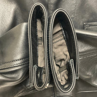 UNITED ARROWS ユナイテッドアローズ シープスキン レザーカバーオール ジャケット スナップボタン ブラック 1125-699-7740 Size M 瑞穂店