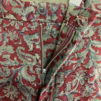 Polo Ralph Lauren ポロラルフローレン ペイズリー柄 ノータック ショートパンツ ボルドー size36 瑞穂店