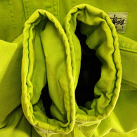 STUSSY ステューシー WASHED CANVAS SHOP JACKET ネオンイエロー sizeXL 瑞穂店