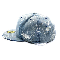 NEW ERA ニューエラ NEW YORK YANKEES デニムペイントダメージ加工 ベースボールキャップ ライトインディゴ size8(63.5cm) 瑞穂店