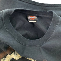 HARLEY-DAVIDSON ハーレーダビッドソン 110th Anniversary スカル エンブレム プリントTシャツ ブラック Size 2XL 福生店