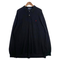 Polo by Ralph Lauren ポロラルフローレン 鹿の子 ロングスリーブ ポロシャツ ブラック Size XXL 福生店