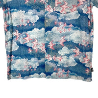 STUSSY ステューシー Cloud and Birds Aloha クラウド バード アロハシャツ ブルー sizeM 瑞穂店