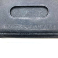 HYSTERIC GLAMOUR ヒステリックグラマー スタッズロゴ レザー ミニウォレット ブラック ※カードケース剝がれアリ、ストラップナシ 瑞穂店