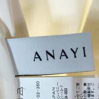 ANAYI アナイ フロント バックレース ウールワンピース ホワイト size36 瑞穂店