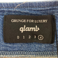 glamb グラム Brian knit denim SH ブライアンニットデニムシャツ インディゴ GB17AT/SH01 Size 4 瑞穂店