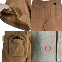 90's STUSSY ステューシー コーデュロイ ショートパンツ ベージュ 紺タグ カンボジア製 デッドストック Size 34 福生店