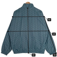 LACOSTE ラコステ モノグラムジャガード 撥水ジャケット ナイロンジャケット ライトブルー BH2588 Size US M 福生店