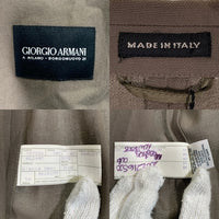 GIORGIO ARMANI ジョルジオアルマーニ コットン レーヨン 3スナップ テーラードジャケット 春夏 Size 56 福生店