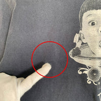 00's STUSSY ステューシー I GET GOOSE BUMPS WHEN THE BASS LINE THUMPS プリント 半袖 Tシャツ ブラック Size L 福生店