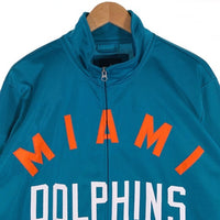 NFL MIAMI Dolphins マイアミ・ドルフィンズ フルジップ トラックジャケット マリンブルー Size L 福生店