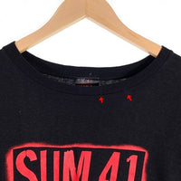 00's SUM41 サムフォーティーワン プリントTシャツ ブラック SHOOT バンド Size L 福生店