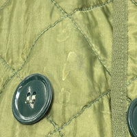 イギリス軍 ダブルボタン キルティング ライナージャケット オリーブ size170/112 瑞穂店