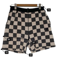 CAPTAINS HELM キャプテンズヘルム 24SS CHECKER SHORT チェッカーフラッグ スウェットショートパンツ ウォッシュ加工 ブラック ホワイト Size L 福生店