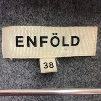 ENFOLD エンフォルド 3009A230-0780 アッシュクメルトンロングベスト グレー size38 瑞穂店