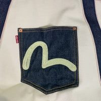 EVISU エヴィス デニム ダック地 トートバッグ インディゴ 生成り ヘラブナ釣り 福生店