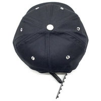 90's STUSSY ステューシー CAPZ 8ボール刺繡 6パネルキャップ スナップバック ブラック ホワイト オールド 白タグ USA製 福生店