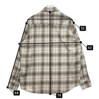 FTC エフティーシー チェック ネルシャツ ベージュ×ブラウン sizeXL 瑞穂店